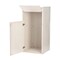 Alpine Industries White 40 Gallon Wood Receptacle Enclosure with Drop Hole and Tray Shelf ALP476-WHI - alternate 3